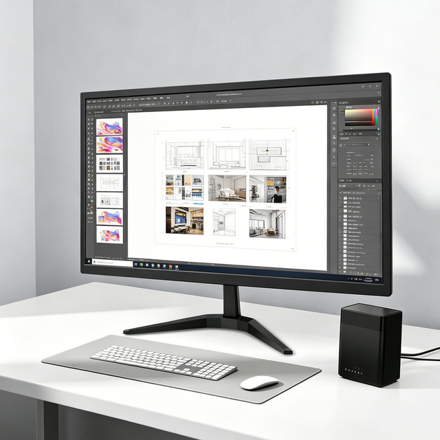 19 Inch 75Hz HD (1440 X 900) Monitor, Small Monitor for Computer and Desktop, LCD Screen, VGA/HD Connection, VESA:75*75MM