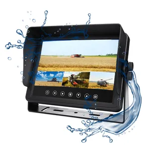 High Quality 7 Inch/10.1 Inch Monitor Quad IPS Screen AHD Car Monitor IP69K Waterproof Monitor