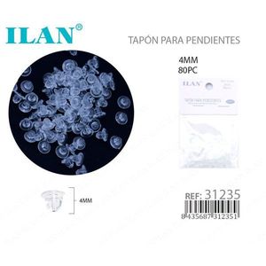 Ilan <b>Earring</b> <b>Backs</b> 4Mm 80Pc For Jewelry Making - Product Image 1
