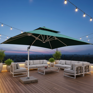 Parasols d'extérieur en gros, auvents LED, couvertures de terrasse, parapluies solaires résistants au vent - Product Image 5