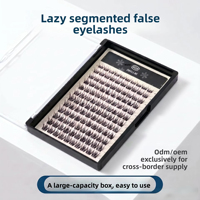 Cils en grappe segmentés en PBT Deborah Q27, style réaliste et naturel, best-seller transfrontalier, directement de l'usine