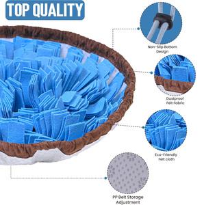 Tapis de reniflement pour chien, rond, imprimé, en lin durable, pour l'entraînement olfactif et la digestion lente, taille personnalisable, toutes saisons - Product Image 3