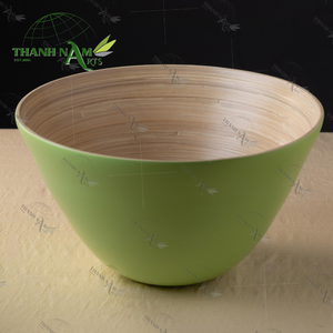 Bols à salade jetables en bambou naturel, personnalisés, écologiques, décoration de fête, décoration de cuisine, centre de table rustique, vase de table, décoration de pièce - Product Image 2