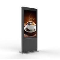 Pantalla LCD Publicitaria para Exteriores de 86 Pulgadas, Alto Brillo de 3500 Nits, Resistente al Agua IP65, Pantalla Táctil, CMS Gratuito, Tótem para Centros Comerciales
