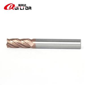 Fresa a Testa Piatta in Carburo Solido RLD di Alta Qualità HRC55, 4 Taglienti, 8x60mm, per Metallo CNC, OEM per Ghisa - Product Image 4
