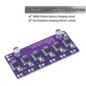 6-Bit 4,2 V 3,7 V unabhängige Ladeschaltung 18650 lithium-Batterie-Ladeschaltung ladet gleichzeitig das Elektrofahrzeug