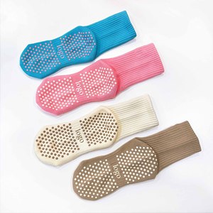 <span class=keywords><strong>Calcetines</strong></span> de Pilates Antideslizantes Personalizados con Diseño OEM, <span class=keywords><strong>Calcetines</strong></span> de Punto Cómodos para Mujer, <span class=keywords><strong>Calcetines</strong></span> Antideslizantes para Danza y Fitness - Product Image 2