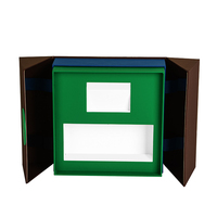 Vente flash - Boîte cadeau de luxe personnalisée magnétique à double porte ouvrant sur le côté, 2 pièces, avec logo pour ensemble de soins de la peau, flacon de parfum