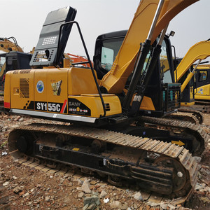 Excavadora Sany Sy155C SY155H Usada Original de 15 Toneladas, Hidráulica, de Orugas, a Buen Precio - Product Image 2