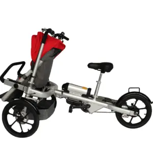 盘式刹车五点式安全带双人家庭电动车强力锂电池儿童电动婴儿推车