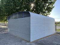 Abri de garage extérieur en polycarbonate à structure en acier de conception MTSD-002 moderne