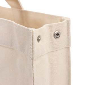 Bolsa de Compras de Lona de Algodón Promocional de Verano, Grande, de Diseño, Linda, con Logotipo Personalizado, Lavable, Resistente, en Blanco - Product Image 5