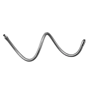 Soporte de metal con cuello de cisne para manguera, clip de serpiente para lámpara de mesa con forma flexible