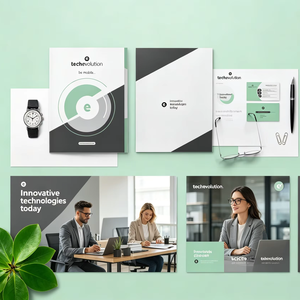 Carpeta de Negocios Moderna con Impresión Personalizada, Carpeta de Presentación A4 con Bolsillo para Uso Corporativo y Tecnológico, Impresión OEM - Product Image 6