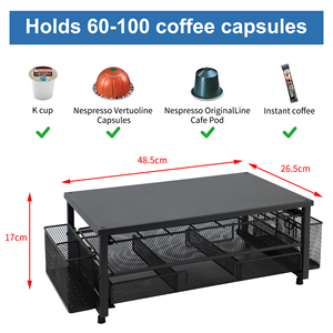 Soporte para Cápsulas de Café al por Mayor con Cajones, Estante Metálico para Almacenamiento de Cápsulas de Café K Cup <span class=keywords><strong>Nespresso</strong></span> - Product Image 4