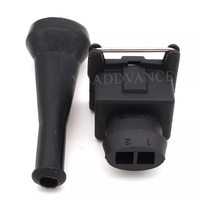 Connecteur d'injecteur de carburant universel Jetronic/Minitimer Bosh EV1 2 broches avec soufflet en caoutchouc