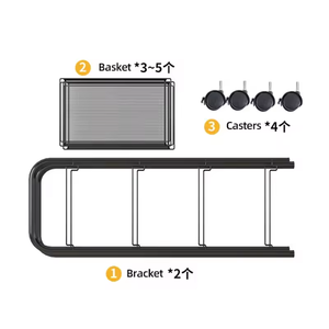 Cesta <span class=keywords><strong>de</strong></span> fruta giratoria resistente, estante <span class=keywords><strong>de</strong></span> almacenamiento <span class=keywords><strong>de</strong></span> cocina, carrito, <span class=keywords><strong>ruedas</strong></span> rodantes, accesorios <span class=keywords><strong>de</strong></span> cocina <span class=keywords><strong>de</strong></span> metal <span class=keywords><strong>de</strong></span> 4 capas - Product Image 6