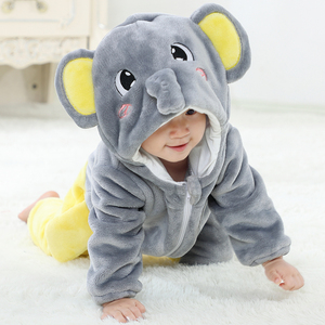 Michley <strong>Winter</strong> Unisex <strong>Baby</strong> Onesie Hoodie Newborn Flannel Material Animal Children's <strong>Rompers</strong> - Product Image 5