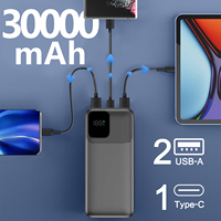 Prix usine 30000mAh Banque de puissance haute capacité 30W 45W 65W Chargeur portable à charge rapide 20000mah 40000mah 50000mah