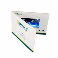 Brochure vidéo avec écran LCD de 7 pouces, livre vidéo avec écran LCD