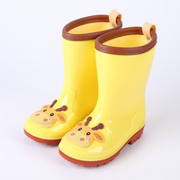 Bottes de pluie Animal Pure Color Cow Rabbit Frog Koala Students Shoes Cartoon Boys and Girls Rain Botas Waterproof Kids Rain Wear
