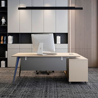 Ensemble chaise et table de bureau pour une personne, mobilier de bureau, table de bureau communale de Dubaï avec section pour immeuble de bureaux