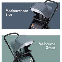 Poussette de voyage pliable légère et compacte en alliage d'aluminium pour bébé, avec position haute