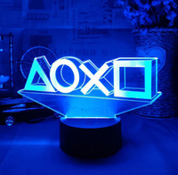 Veilleuse acrylique 3D LED 7 bits, Illusion 3D, lampe, pour jeux