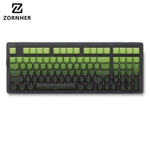 Zornher Zh980 Siyah Matcha Ergonomik RGB Arkadan Aydınlatmalı Programlanabilir Mekanik Kablosuz Sessiz Üç Modlu 97 Tuşlu USB Tip C Tasarım - Product Image 1