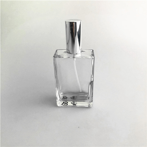 Buena calidad 100mL botella de Spray de Perfume de lujo cuadrado claro rectángulo vidrio vacío lujo - Product Image 1
