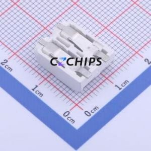 2061-602/998-404 Spring Terminal Block SMD,P=6mm Connector ( Construction: 1x2P )( Pitch: 6mm )( Color: White ) - Product Image 2