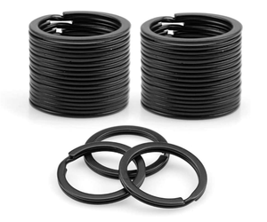 Vòng Chữ O Kim Loại Màu Đen 15Mm 20Mm 25Mm 30Mm 35Mm 38Mm Vòng Chia Dẹt Vòng Móc Chìa Khóa - Product Image 2