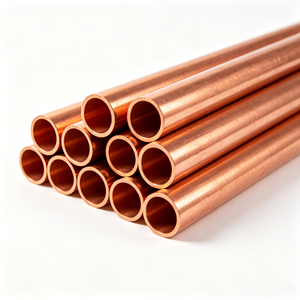 <span class=keywords><strong>Tubo</strong></span> <span class=keywords><strong>de</strong></span> Cobre Puro ETP 99.99% <span class=keywords><strong>de</strong></span> Alta Pureza, Tubería <span class=keywords><strong>de</strong></span> Cobre sin Costuras, Corte a Medida para Refrigeración, Plomería, Uso Industrial y Conductivo - Product Image 1