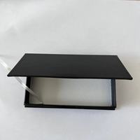 Boîtes d'emballage pliables en carton noir pour salon de beauté, cadeaux, cils, faux-cils DIY, petites boîtes rectangulaires faciles à utiliser