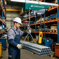 Mini-grue électrique de 800 kg, petit palan à chaîne avec interrupteur d'arrêt d'urgence et protection thermique pour la construction d'entrepôts