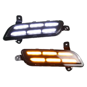Led Daytime Running Light DRL for Suzuki Vitara <strong>Brezza</strong> 2015 2016 2017 <strong>White</strong> DRL Yellow Turning Signal Fog Light Driving Lamp - Product Image 1