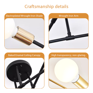 Phòng khách ánh sáng mặt dây chuyền nhà ăn phòng sắt trần ánh sáng cá nhân công nghiệp phong cách phòng ngủ thiết bị chiếu sáng - Product Image 2