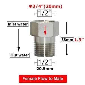 Válvula de Retención Unidireccional G1/2" de Acero Inoxidable para Calentador, Inodoro y Tuberías de Agua - Product Image 6