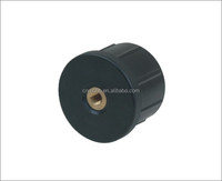 Tube carré en plastique noir 25mm 32mm 38mm composants de connexion de convoyeur inserts de pied raccord de Tube PA avec insert fileté