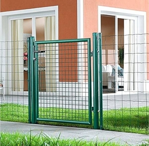 Hot Bán Kim Loại Sân Hàng Rào Mới Lạ Cửa Cổng Nướng/Thợ Thủ Công Phong Cách Thép Mạ Kẽm An Ninh Cổng Vườn 3D Mô Hình Có Sẵn - Product Image 2