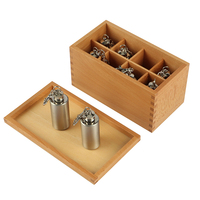 Shf SE026 — bouteilles thermiques avec boîte en bois, jouet éducatif, sensoriel montessori