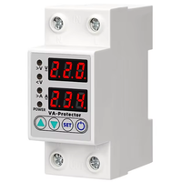 Protecteur de tension intelligent à affichage numérique 220V, réglable et à réenclenchement automatique, avec limitation de surintensité et protection contre les surcharges