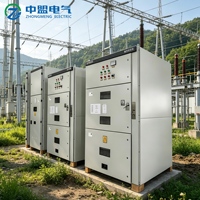 Armoire de commutation haute tension 12 kV, appareillage de commutation métallique intérieur pour la distribution d'énergie, utilisation industrielle en poste de transformation