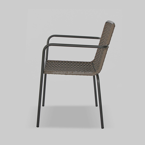 Sedia <span class=keywords><strong>da</strong></span> <span class=keywords><strong>Giardino</strong></span> in Metallo con Intreccio in Corda Stile Contemporaneo per Ristoranti <span class=keywords><strong>e</strong></span> Arredamento di Bistrot <span class=keywords><strong>e</strong></span> Caffè - Product Image 4