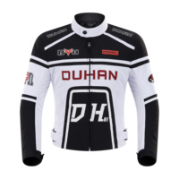 Veste de course moto Duhan pour hommes et femmes, homologuée CE, protection blindée, respirante, fermeture éclair avant, équipement de conduite printemps