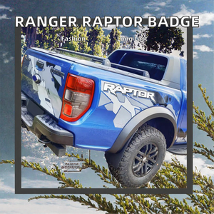 สติกเกอร์ติดข้างรถกระบะ PVC ลายตราสัญลักษณ์ หนา 0.5 มิล สำหรับ Ranger Raptor - Product Image 2