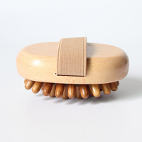 Cepillo de Masaje Capilar de Madera Natural Ecológico con Logotipo Personalizado, Cepillo de Masaje Cervical para Ducha y Cuerpo Completo, Ideal para Spa y Relajación