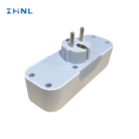 Multiprise 3 prises Schuko avec protection contre les surtensions, 16A 250V, adaptateur de voyage européen pour usage domestique, certifié UE