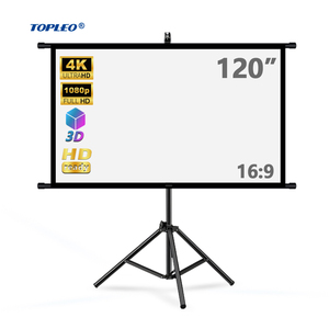 Topleo Foldable Tripod <b>Projector</b> Screen and Stand Floor Rising Outdoor Inflatable Anti <b>Light</b> MN05 Floor Anti <b>Light</b> <b>Projector</b> - Product Image 1