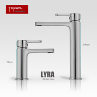 Keran Air Mewah Matt Black Brass Deck Mounted Mixer Classic Lavatory Faucet Bathroom Basin Faucet